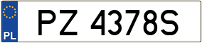 Truck License Plate